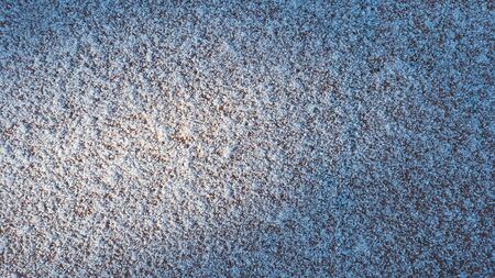fallen first snow, top view.の写真素材
