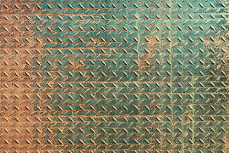 Rusty iron, texture on old metal surface. Old cracked and flaked paint.の写真素材