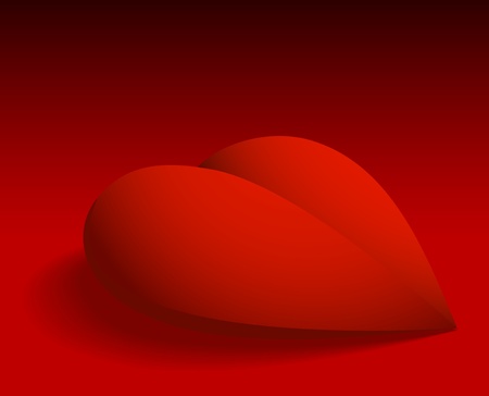 Beautiful Valentines Day Background with Shiny Heart のイラスト素材