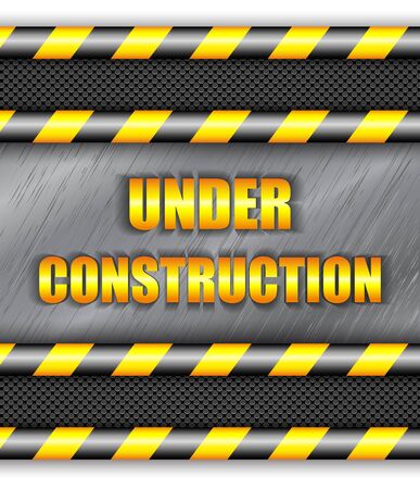 Under construction background with copy space. Vector eps10.のイラスト素材