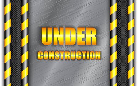 Under construction background with copy space. Vector eps10.のイラスト素材