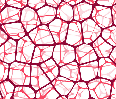 Abstract textile with red reticulated nets illustration.のイラスト素材
