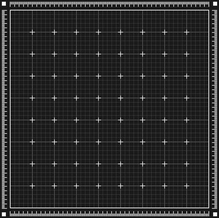 Blueprint graph paper black background. Line grid pattern.のイラスト素材