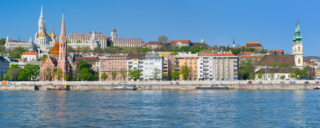 Cityscape of Budapest in a sunny spring morningの写真素材