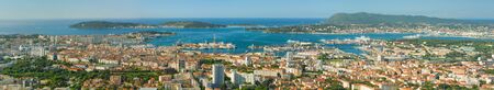 Panorama of Toulon in a summer dayの写真素材
