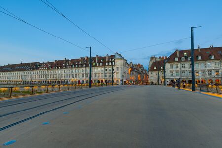 Besancon in a summer eveningの写真素材