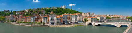 Panorama of Lyon in a summer dayの写真素材