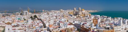 Panorama of Cadiz in a sunny summer dayの写真素材