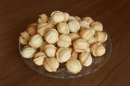 culinary walnut for tea, coffeの写真素材