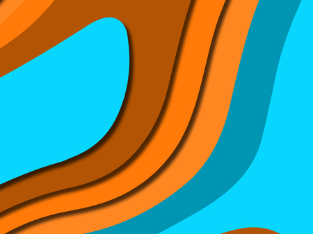 Colorful carving art.Paper cut abstract background with paper cut shapes. Template design layout for business presentations, flyers, posters, invitationsの写真素材