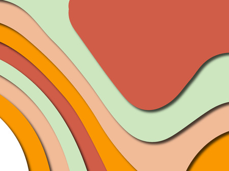 Colorful carving art.Paper cut abstract background with paper cut shapes. Template design layout for business presentations, flyers, posters, invitationsの写真素材