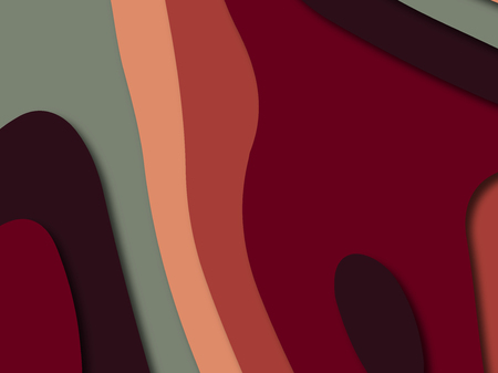 Colorful carving art.Paper cut abstract background with paper cut shapes. Template design layout for business presentations, flyers, posters, invitationsの写真素材