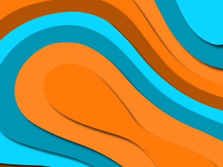 Colorful carving art.Paper cut abstract background with paper cut shapes. Template design layout for business presentations, flyers, posters, invitationsの写真素材