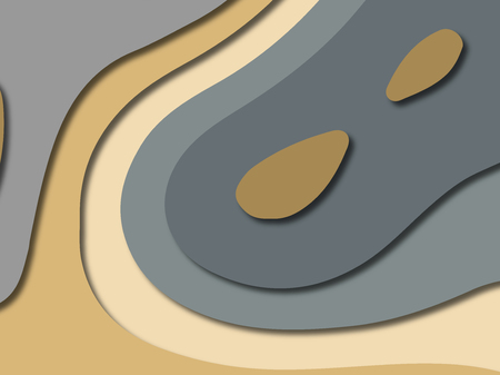 3D abstract paper art style, design layout for business presentations, flyers, posters, prints, decoration, cards, brochure cover.
Paper cut background. Abstract realistic paper decoration for designの写真素材