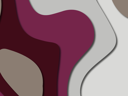 3D abstract paper art style, design layout for business presentations, flyers, posters, prints, decoration, cards, brochure cover.
Paper cut background. Abstract realistic paper decoration for designの写真素材