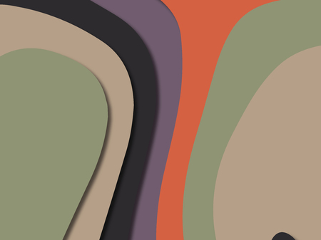 3D abstract paper art style, design layout for business presentations, flyers, posters, prints, decoration, cards, brochure cover.
Paper cut background. Abstract realistic paper decoration for designの写真素材