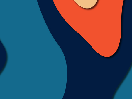 3D abstract paper art style, design layout for business presentations, flyers, posters, prints, decoration, cards, brochure cover.
Paper cut background. Abstract realistic paper decoration for designの写真素材