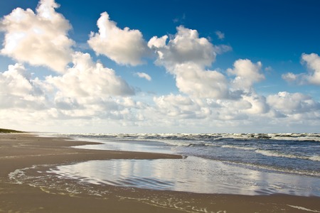 View to Baltic Sea Costline  Curonian Spit, Nida, Neringa, Lithuaniaの写真素材