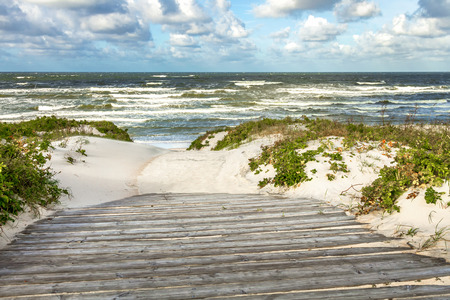 Sand dunes on the Baltic sea coastline in Nida. Lithuaniaの写真素材