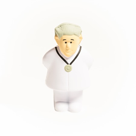 Doctor character on white backgroundの写真素材