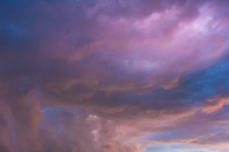 Natural dramatic sky with stormy cloudsの写真素材