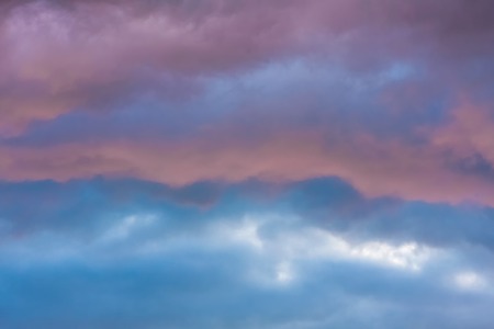 Natural dramatic sky with stormy cloudsの写真素材