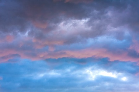 Natural dramatic sky with stormy cloudsの写真素材