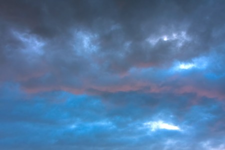 Natural dramatic sky with stormy cloudsの写真素材