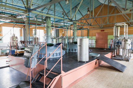 Tank equipment. Pharmaceutical and chemical industry. Manufacture on plantのeditorial素材