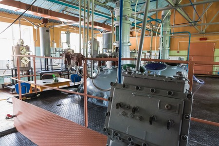 Tank equipment. Pharmaceutical and chemical industry. Manufacture on plantの写真素材