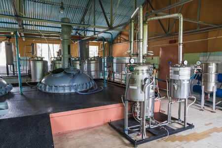 Tank equipment. Pharmaceutical and chemical industry. Manufacture on plantのeditorial素材