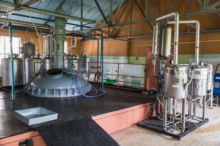Tank equipment. Pharmaceutical and chemical industry. Manufacture on plantのeditorial素材
