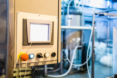 Control panel on manufacture. Pharmaceutical and chemical industryの写真素材