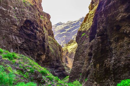 Rocky Mountains on Tenerife Canary island in Spain at Dayの写真素材