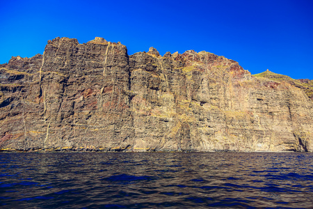 Los Gigantes Rock Mountains on Tenerife Canary Island in Spainの写真素材