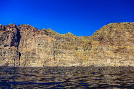Los Gigantes Rock Mountains on Tenerife Canary Island in Spainの写真素材