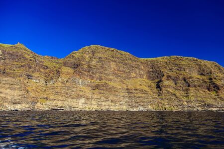 Los Gigantes Rock Mountains on Tenerife Canary Island in Spainの写真素材