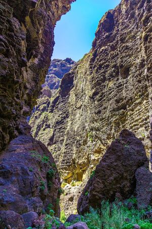 Rocky Mountains on Tenerife Canary island in Spain at Dayの写真素材