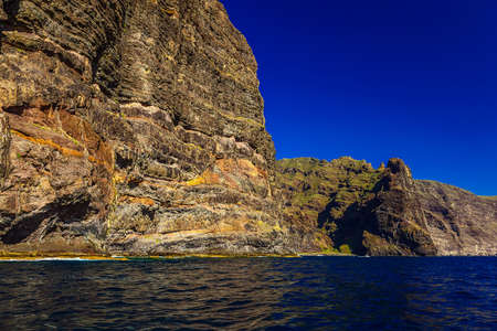 Los Gigantes Rock Mountains on Tenerife Canary Island in Spainの写真素材
