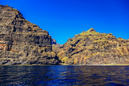Los Gigantes Rock Mountains on Tenerife Canary Island in Spainの写真素材