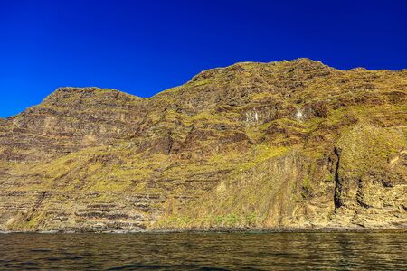 Los Gigantes Rock Mountains on Tenerife Canary Island in Spainの写真素材