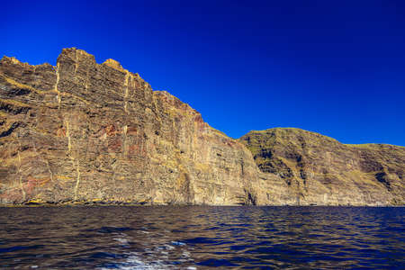 Los Gigantes Rock Mountains on Tenerife Canary Island in Spainの写真素材