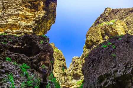 Rocky Mountains on Tenerife Canary island in Spain at Dayの写真素材