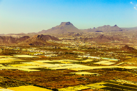 City on Tenerife Canary Island Aerial Viewの写真素材