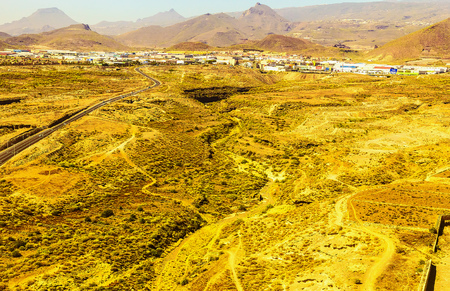 City on Tenerife Canary Island Aerial Viewの写真素材