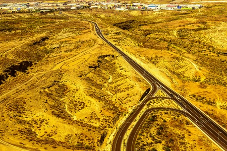 City on Tenerife Canary Island Aerial Viewの写真素材