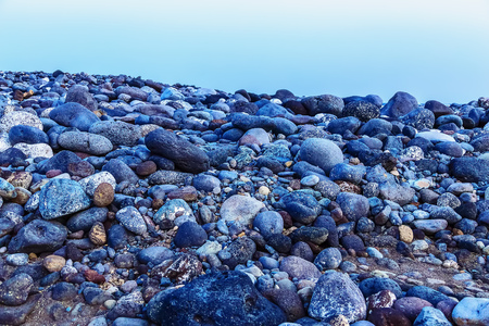 Stones with Sky Natural Backgroundの写真素材