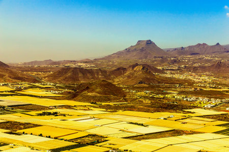 City on Tenerife Canary Island Aerial View