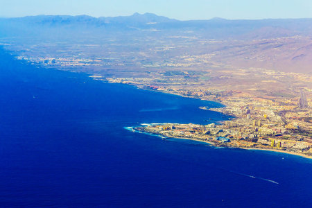 Tenerife Canary Island Shore or Coast  Aerial Viewの写真素材