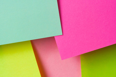 abstract geometric background paper colored stickersの写真素材